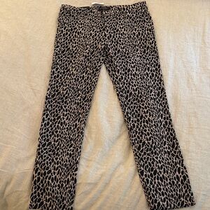 Banana Republic Leopard Print Cropped Pants